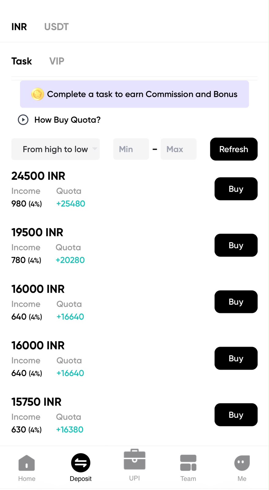 TopPay task screenshot showing ₹24,500 tasks with ₹980 income